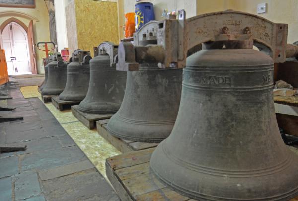 bells in church with door
