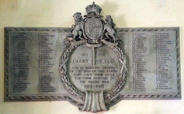 World War One memorial